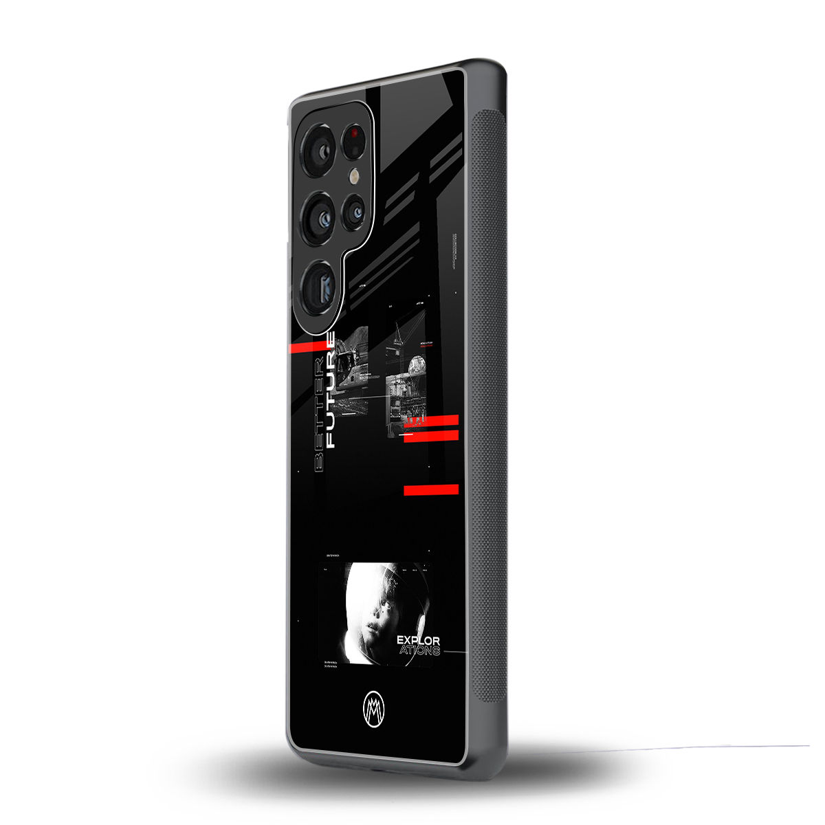 better future dark aesthetic back phone cover | glass case for samsung galaxy s25 ultra