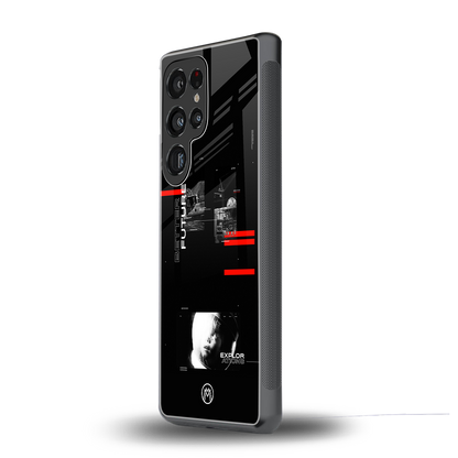 better future dark aesthetic back phone cover | glass case for samsung galaxy s25 ultra