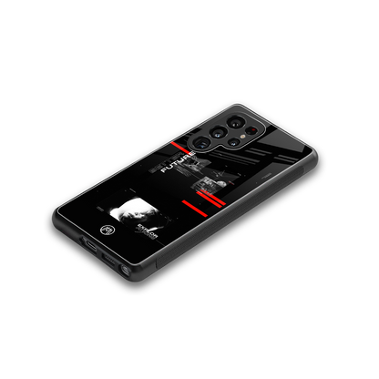 better future dark aesthetic back phone cover | glass case for samsung galaxy s25 ultra