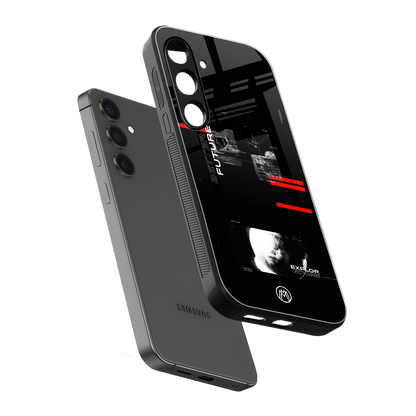 better future dark aesthetic back phone cover | glass case for samsung galaxy s23
