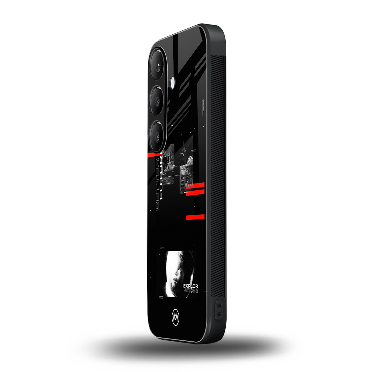 better future dark aesthetic back phone cover | glass case for samsung galaxy s23