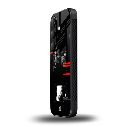 better future dark aesthetic back phone cover | glass case for samsung galaxy s24 plus