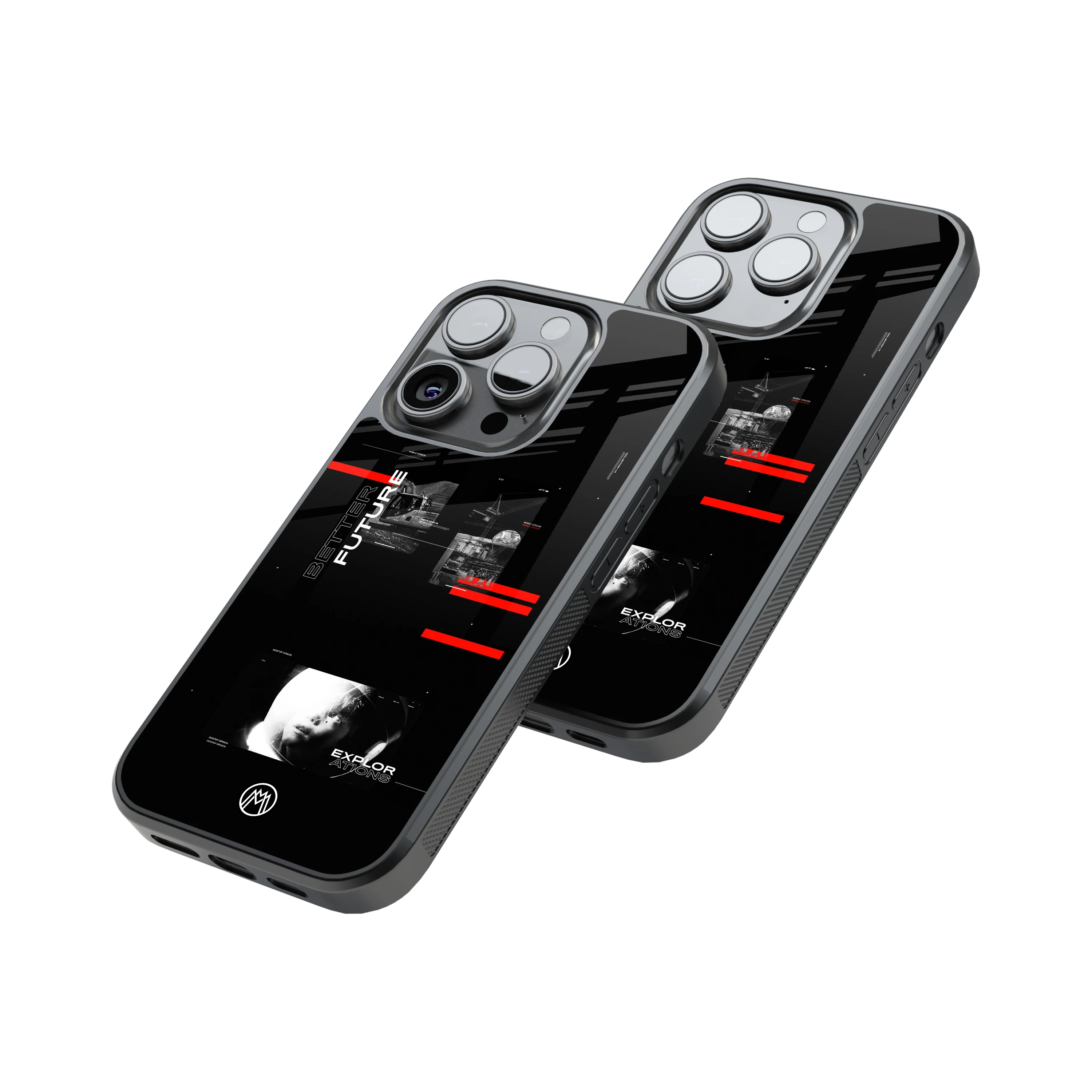 Protective Glass Back Phone Case Compatible with iPhone, Samsung, OnePlus, Pixel & More