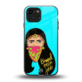 bhaad mein jao back phone cover | glass case for iphone 13 mini