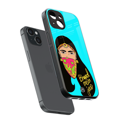 bhaad mein jao back phone cover | glass case for iphone 13 mini