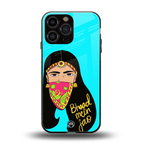 bhaad mein jao back phone cover | glass case for iphone 13 pro max