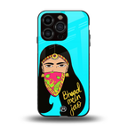 bhaad mein jao back phone cover | glass case for iphone 13 pro