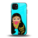 bhaad mein jao back phone cover | glass case for iphone 14 plus