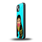 bhaad mein jao back phone cover | glass case for iphone 14 plus