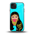 bhaad mein jao back phone cover | glass case for iphone 15
