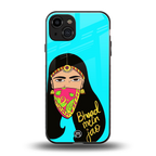 bhaad mein jao back phone cover | glass case for iphone 15