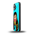 bhaad mein jao back phone cover | glass case for iphone 16 plus