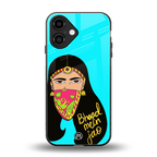bhaad mein jao back phone cover | glass case for iphone 16
