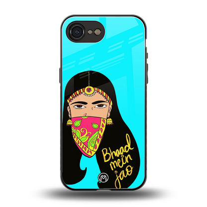 bhaad mein jao back phone cover | glass case for iphone 16e