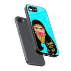 bhaad mein jao back phone cover | glass case for iphone 16e