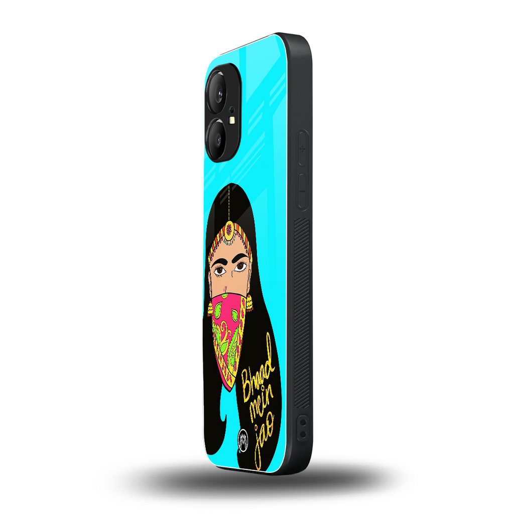 bhaad mein jao back phone cover | glass case for nothing phone 1
