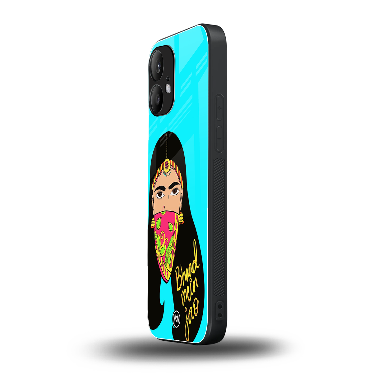 bhaad mein jao back phone cover | glass case for nothing phone 2