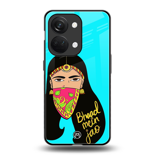 bhaad mein jao back phone cover | glass case for oneplus nord 3