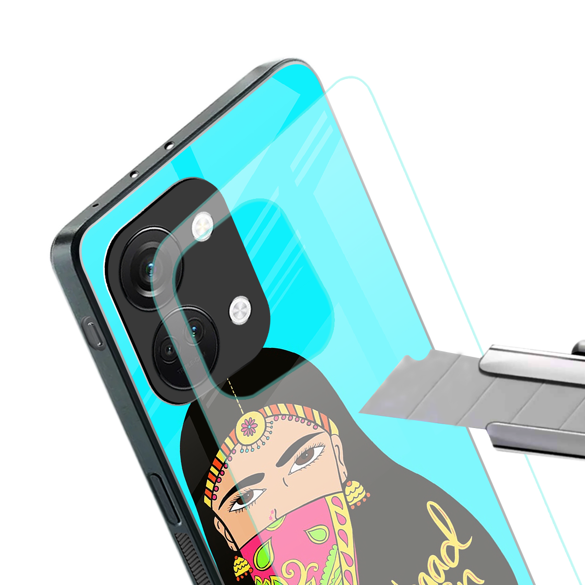 bhaad mein jao back phone cover | glass case for oneplus nord 3
