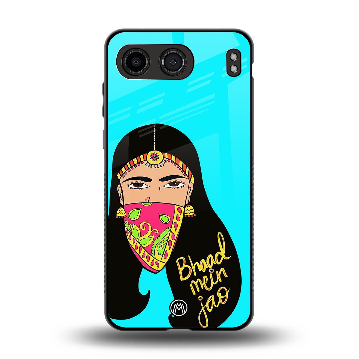 bhaad mein jao back phone cover | glass case for oneplus nord 4