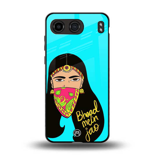 bhaad mein jao back phone cover | glass case for oneplus nord 4