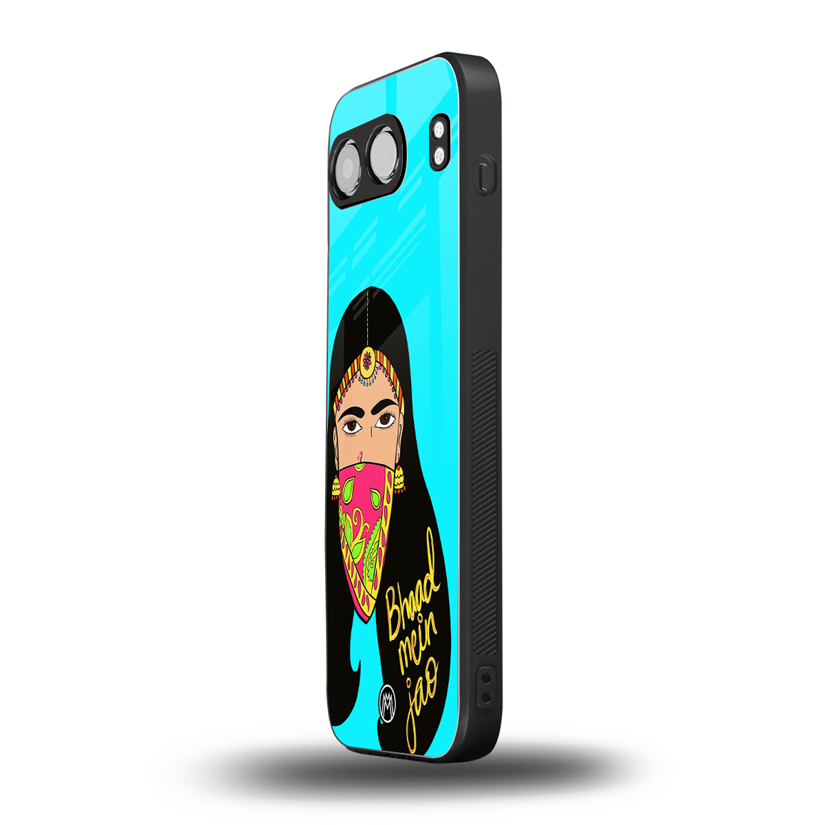 bhaad mein jao back phone cover | glass case for oneplus nord 4