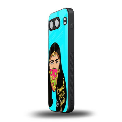 bhaad mein jao back phone cover | glass case for oneplus nord 4