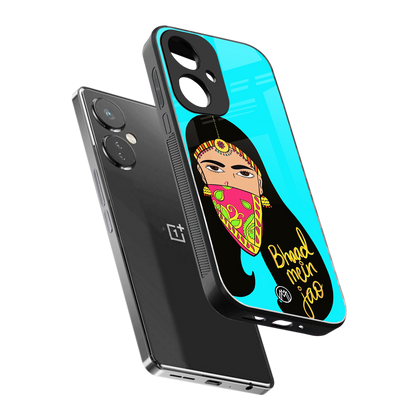 bhaad mein jao back phone cover | glass case for oneplus nord ce 3
