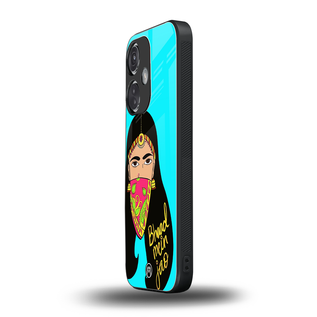 bhaad mein jao back phone cover | glass case for oneplus nord ce 3