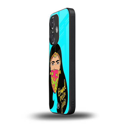 bhaad mein jao back phone cover | glass case for oneplus nord ce 3
