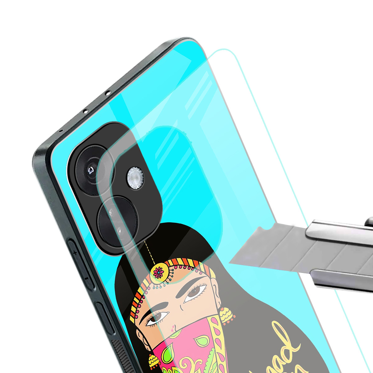bhaad mein jao back phone cover | glass case for oneplus nord ce 3