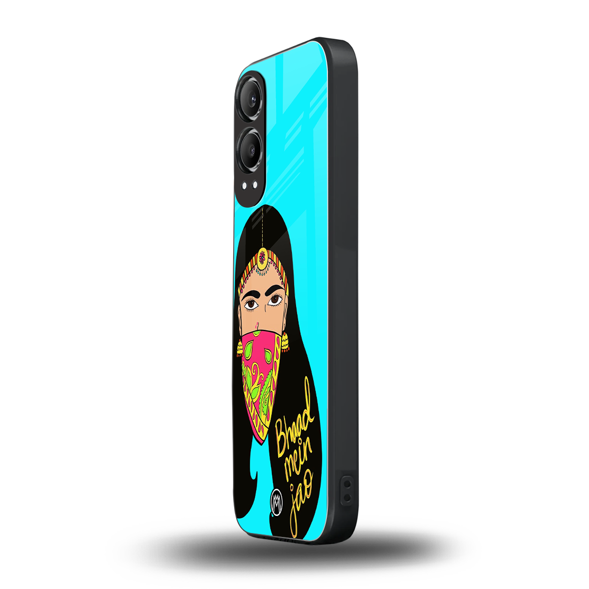 bhaad mein jao back phone cover | glass case for oneplus nord ce 4 lite