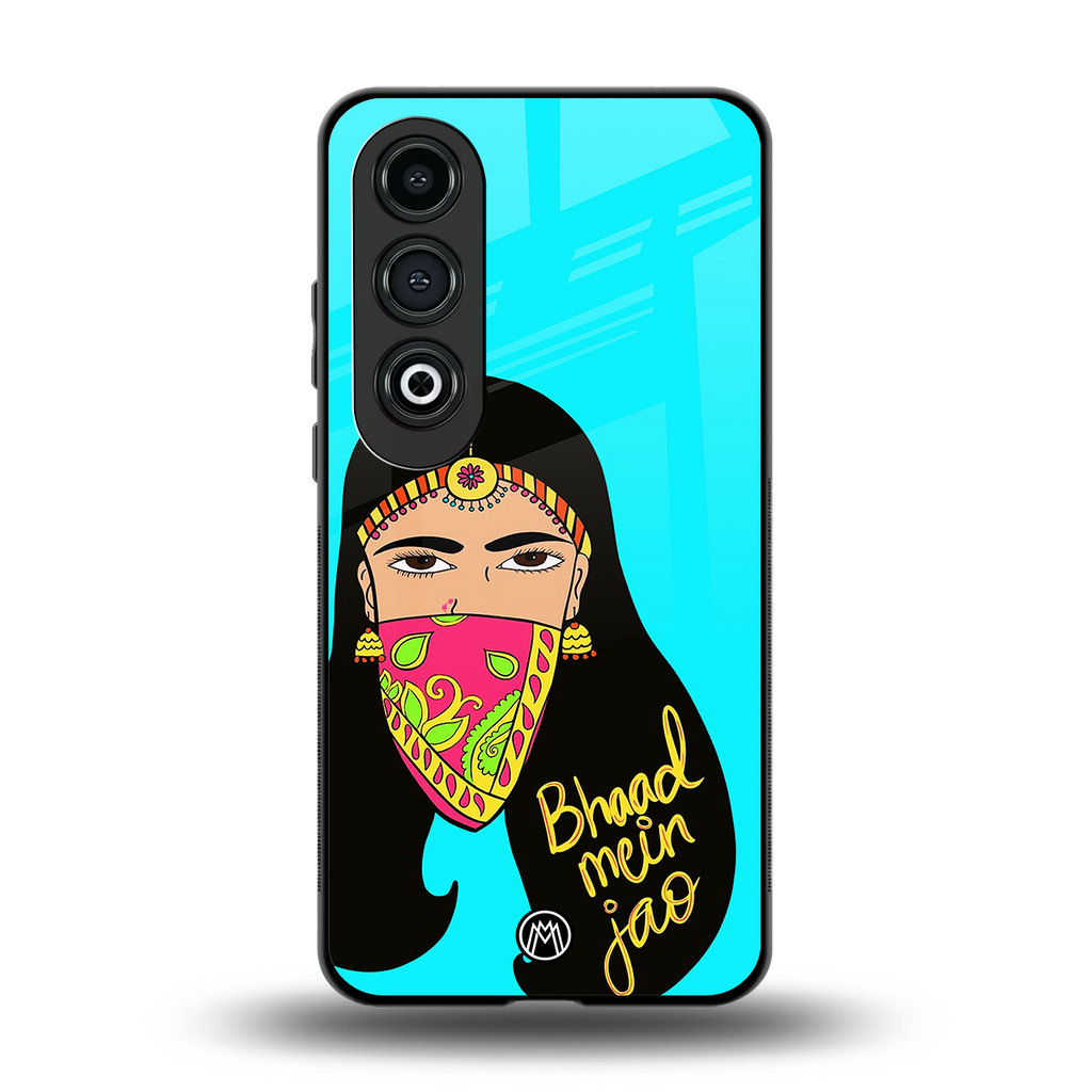 bhaad mein jao back phone cover | glass case for oneplus nord ce 4