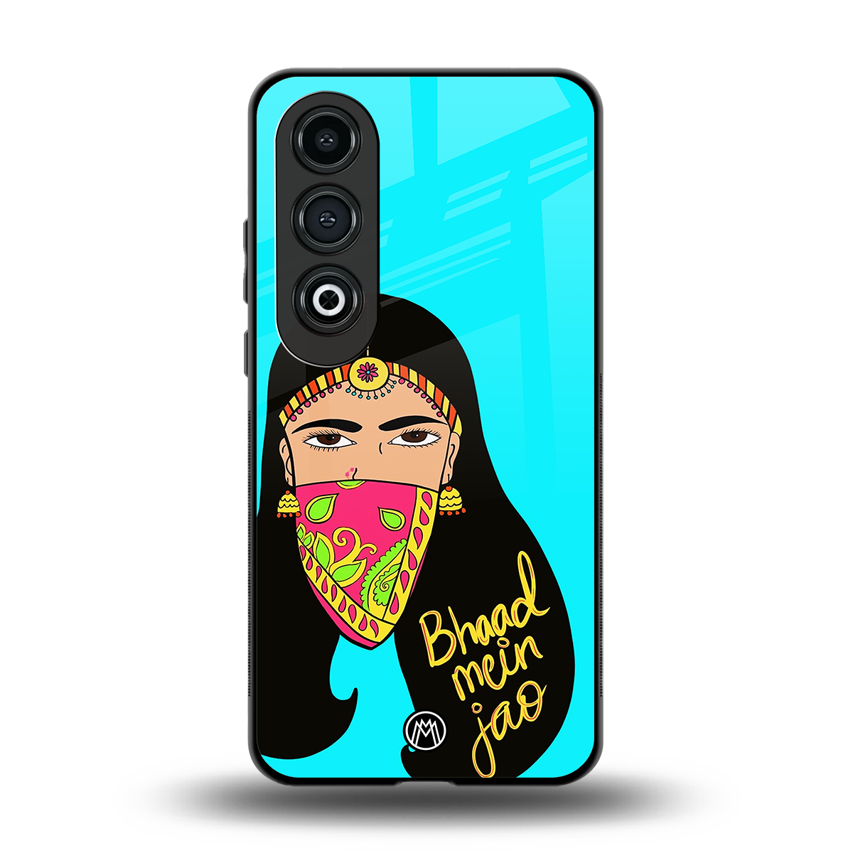 bhaad mein jao back phone cover | glass case for oneplus nord ce 4