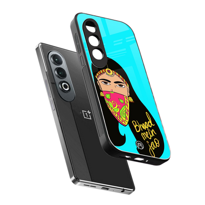 bhaad mein jao back phone cover | glass case for oneplus nord ce 4