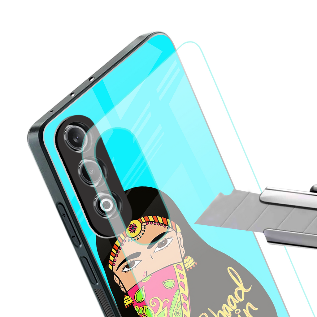 bhaad mein jao back phone cover | glass case for oneplus nord ce 4
