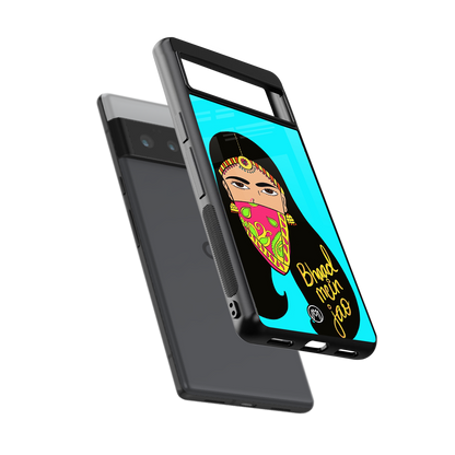 bhaad mein jao back phone cover | glass case for google pixel 6 pro