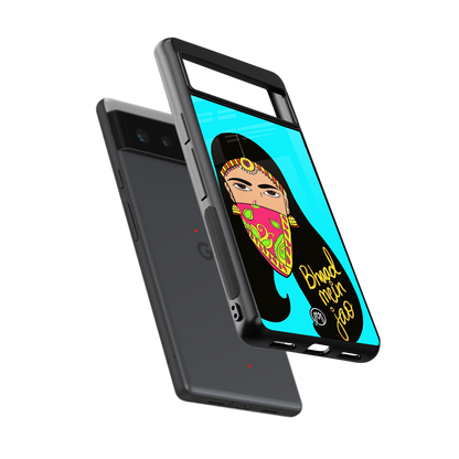bhaad mein jao back phone cover | glass case for google pixel 6