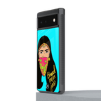 bhaad mein jao back phone cover | glass case for google pixel 6