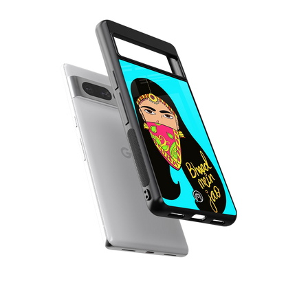 bhaad mein jao back phone cover | glass case for google pixel 7 pro