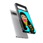 bhaad mein jao back phone cover | glass case for Google Pixel 7