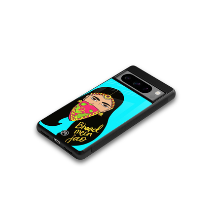 bhaad mein jao back phone cover | glass case for google pixel 8 pro