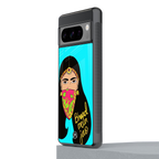 bhaad mein jao back phone cover | glass case for google pixel 8 pro