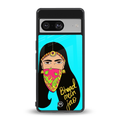 bhaad mein jao back phone cover | glass case for Google Pixel 8