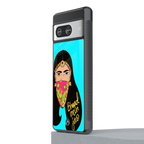 bhaad mein jao back phone cover | glass case for Google Pixel 8