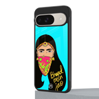 bhaad mein jao back phone cover | glass case for google pixel 9