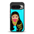 bhaad mein jao back phone cover | glass case for google pixel 9 pro