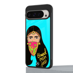 bhaad mein jao back phone cover | glass case for google pixel 9 pro