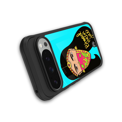 bhaad mein jao back phone cover | glass case for google pixel 9 pro xl