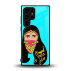 bhaad mein jao back phone cover | glass case for samsung galaxy s24 ultra